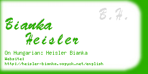 bianka heisler business card